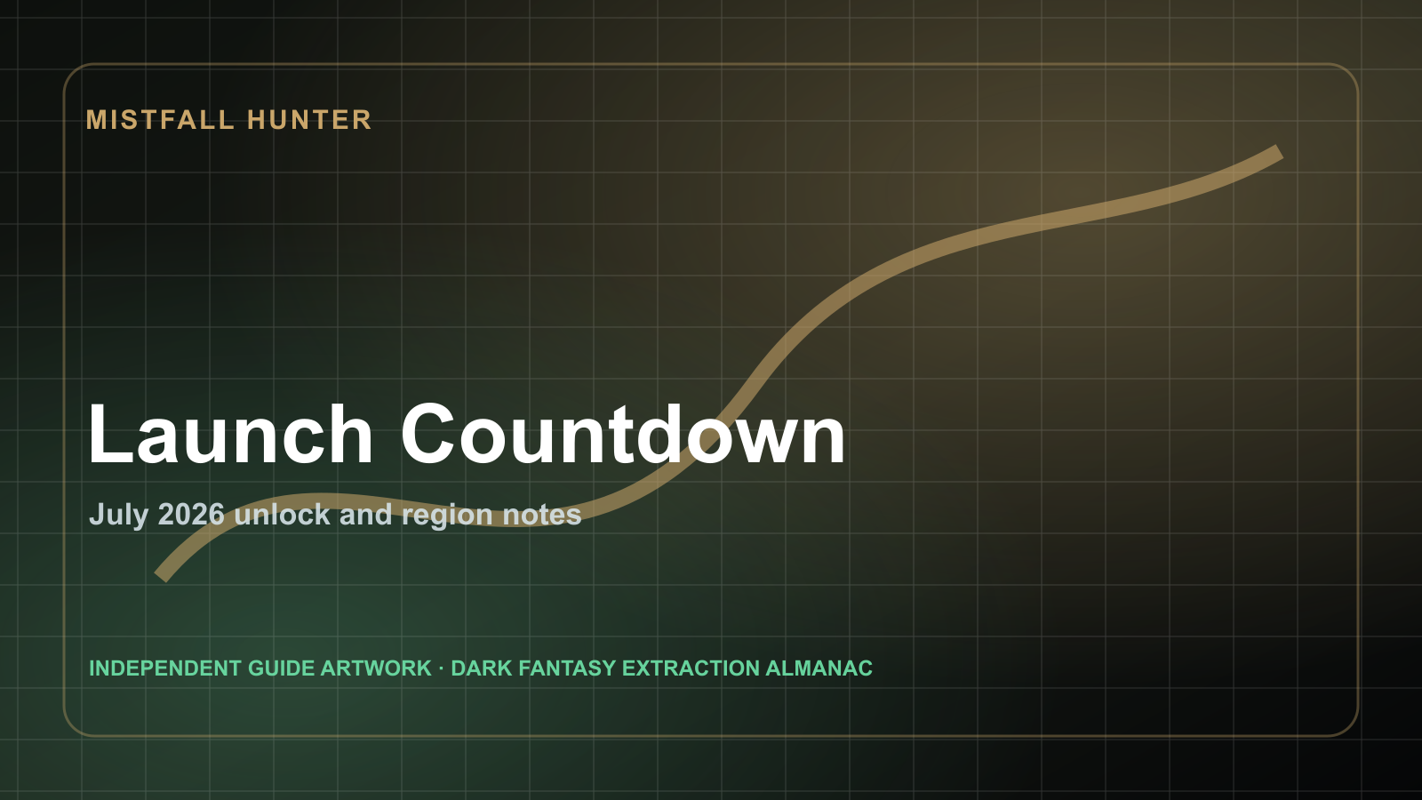 Mistfall Hunter launch timing artwork